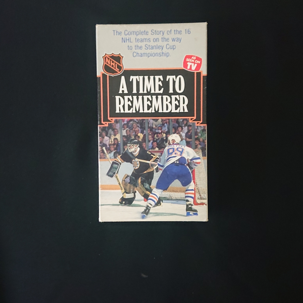 A Time to Remember NHL VHS Tape - Stanley Cup - Boston Bruins, Edmonton Oilers